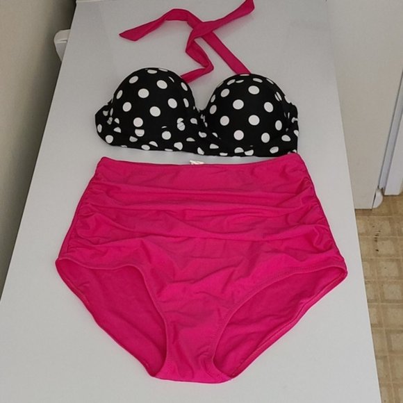 Polka Dot Halter 2 Piece - Picture 5 of 7